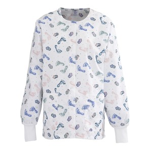 Ladies-039-ComfortEase-Jewel-Neck-Warm-Up-Scrub-Jackets