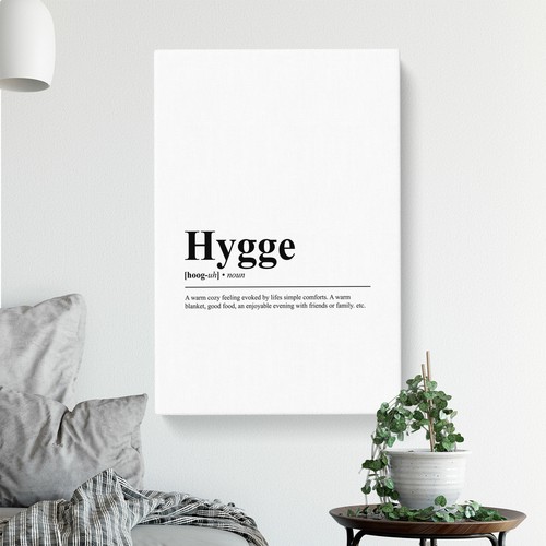 Quadro Hygge tipografia tela wall art stampa incorniciato decorazione soggiorno camera da letto - Foto 4 di 6