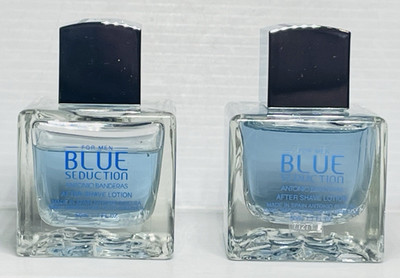 For Men BLUE Seduction Antonio Banderas 2 after shave lotions 50ml 1.7FL OZ READ