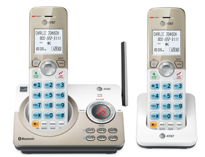 #ad ATamp;T DL72219 DECT 6.0 2 Handset Cordless Phone for Home with Connect to Cell $34.00