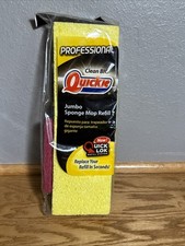 1 Quickie Jumbo Professional Sponge Mop Refill #0272 Quick Lok Refill Type J New