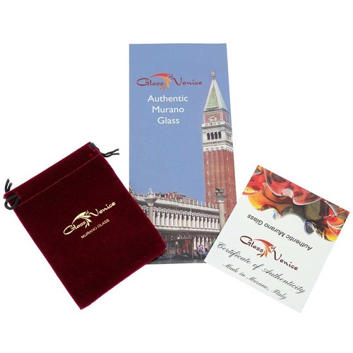 Gemelos rectangulares clásicos venecianos cristal GlassOfVenice Murano - oro acuático - Imagen 4 de 4
