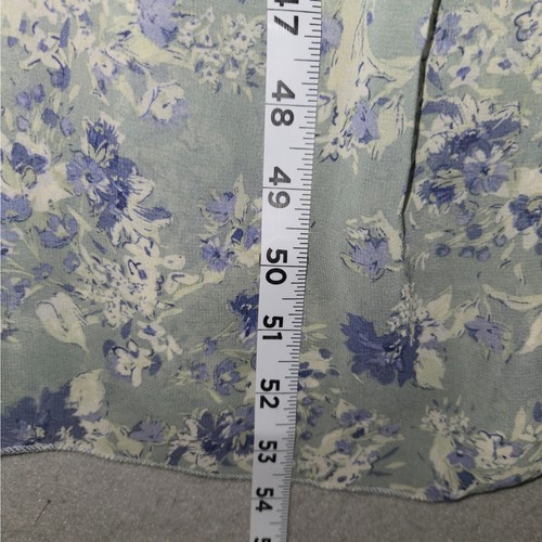 Vestido midi mediano Liberty Love para mujer floral azul sin mangas cottagecore - Imagen 7 de 13