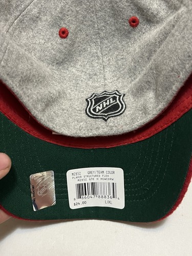 New Detroit Red Wings Reebok Winter Classic 2014 Flex Hat Fitted L/XL Gray Red - Picture 3 of 3