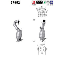 Katalysator für AUDI SEAT SKODA VW A3 Sportback Cabriolet ALTEA XL LEON