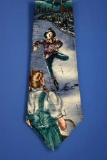New American Film Classics Wizard Of Oz Dorothy & Scarecow 100% Silk Necktie Tie
