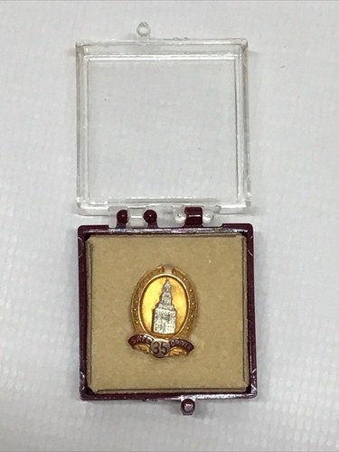 10K Gold Lloyd Garfield Balfour 35 Year Safe Driver Award Lapel Pin - Imagen 7 de 8
