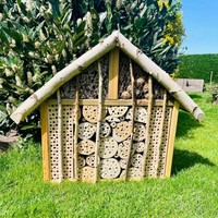 Darlux Holz Insektenhotel Xl Wildbienen-Nisthilfe Insektenhaus Naturbelassen