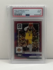 2022-23 Panini Donruss Optic Red Choice LeBron James PSA 9 #29/88 No. 116