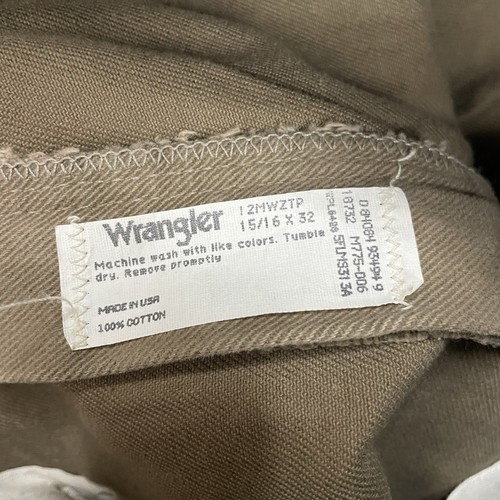Vintage Wrangler Jeans Women 30x32 Cowboy Cut Brown Denim Western 12MWZ USA Made - Picture 5 of 10