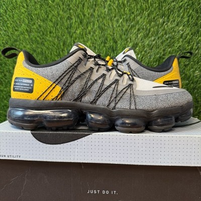 Nike Air VaporMax Run Utility Wolf Grey Amarillo Size 10 Sneakers