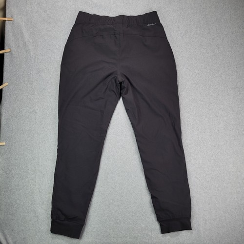 Eddie Bauer Womens 8 Water Resistant Rainier Joggers Fleece Lined Black - Picture 8 of 9