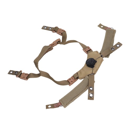 (Tan)Adjustable Dial Suspension System Chin Strap For Fast MICH Helmet - Picture 8 of 23
