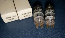 2 -  NOS Amperex USN-CEP  6922 Gold Pin Audio Tube / E88CC E188CC CCa / LOT B