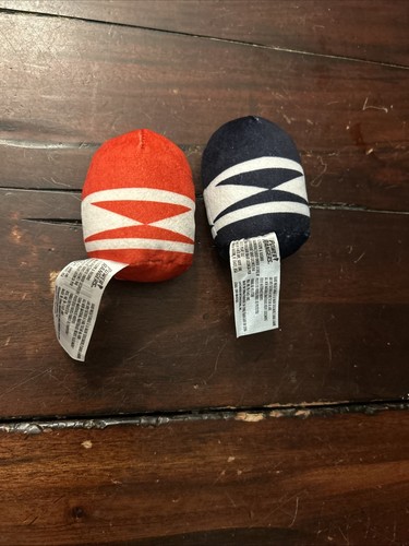 Power Rangers Pod Pals Mini Plush Figures 3" Black & Red Ranger- Lot of 2 - Picture 2 of 2