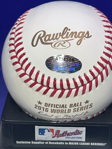 JON LESTER CHICAGO CUBS 16 WS CHAMPS  SIGNED OML 2016 WS BASEBALL - Picture 2 of 2