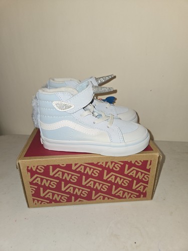 Vans Toddler Size 8 Delicate Blue/Silver Unicorn Sk8-Hi Sneakers AJ-1407 - Picture 3 of 6