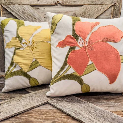 2er Set - Kiste und Fass - Aria Collection Lilie Kissen - Bezüge/Einsätze - 12”x12” - Bild 2 von 8