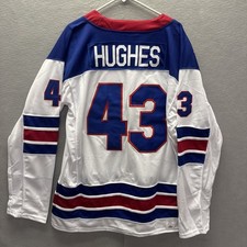 Quinn Hughes 43# Hockey Team USA Winter Olympics 2026 Jersey White All Stitched