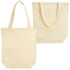 Set of 24 Bulk Blank Cotton Canvas Tote Bags for DIY Crafts, 13x11.5 in