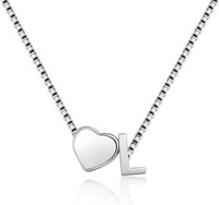 Kette Herz 18K Vergoldet WeißGold Personalisierte Halskette Damen Schmuck