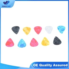 10X Acoustic Bulk Guitar Pick Picks Plectrum Celluloid Electric Smooth Colorful