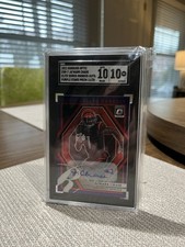 2021 Optic Ja’Marr Chase Elite Series Rookies Auto Purple Stars - 11/25- SGC 10