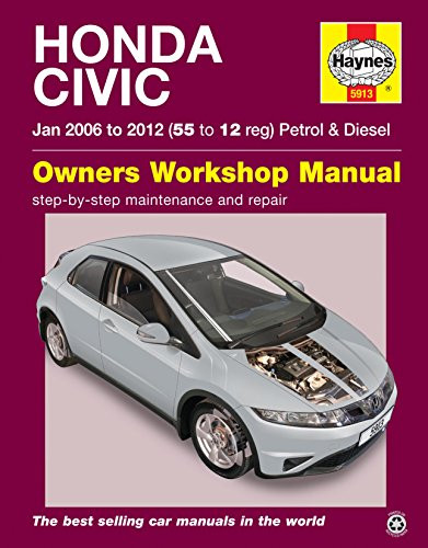Honda Civic (Jan 06 - 12) Haynes Repair Manual by Anon Book The Cheap Fast Free - Foto 1 di 2
