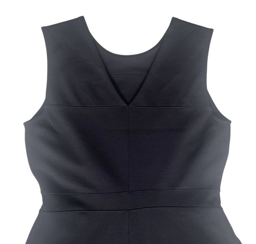 LANDS' END Ponte Strick schwarz ärmellos Kleid Petite Größe 6P Fit & Flare adrett - Bild 12 von 18