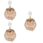 3pcs Schmuck Aufbewahrungsbox Kristallohrringhalter Kristall Schmuckschatulle