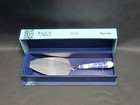 Spode Blue Italian Cake Slice Server 25cm Steel & Porcelain Handle Gift Boxed