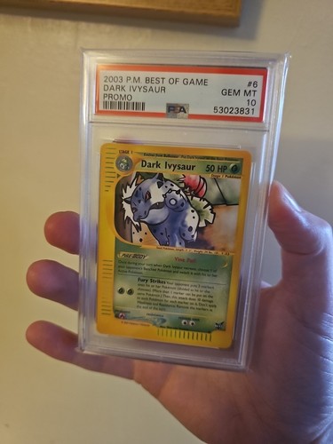 Dunkles Ivysaur PSA 10 Pokemon Karte. 2003 Best of Game Promo #6. GEM MINT WOTC. - Bild 1 von 12