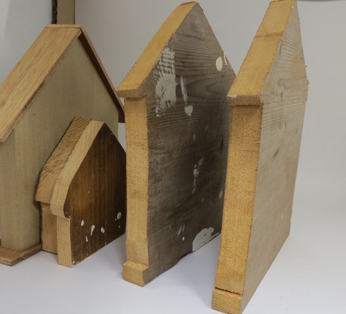 4 caras de casa de pájaros cortadas en casa sin marca para manualidades más una - Imagen 9 de 9