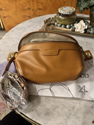 PIXIE MOOD Zoe Crossbody Bag Purse - Cognac Vegan Leather- $75 MSRP