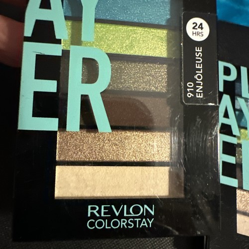 5 PACK REVLON LOOKS BOOK PALETTE 910 PLAYER Eyeshadow Colorstay Blues Browns - Picture 3 of 7