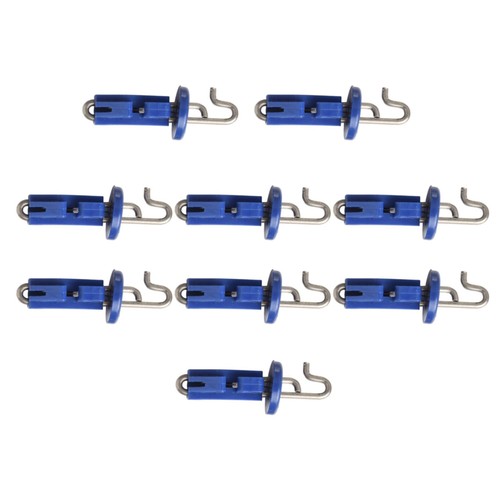 10 Stück / Satz Clips Freigeben 40*8*8mm ABS + Edelstahl Blau Brandneu - Picture 16 of 24
