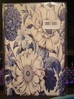 Floral, Wall Decor, Flowers, Blue, White, Sign, Metal Wall Decor 12x8 Inches
