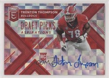 2018 Panini Elite Draft Picks Aspirations Red /75 Trenton Thompson #220 Auto