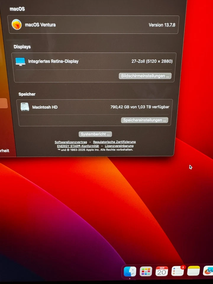 iMac Retina 5K 27 inch (2017) Intel Core i5, 3.4GHz - 1TB - Image 2 of 4