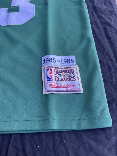 Larry Bird Hardwood Classics 1985-86 Celtics  Medium Green Jersey STITCHED NWT - Picture 6 of 15