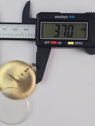 Jules Jurgensen Pocket Watch Dial & Movement Gold Dial 17 jewel 37mm Runs/Stops - Picture 10 of 10