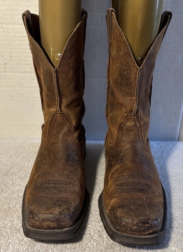Stivali western ARIAT Rambler uomo taglia 9 D pelle marrone antistress 10006715