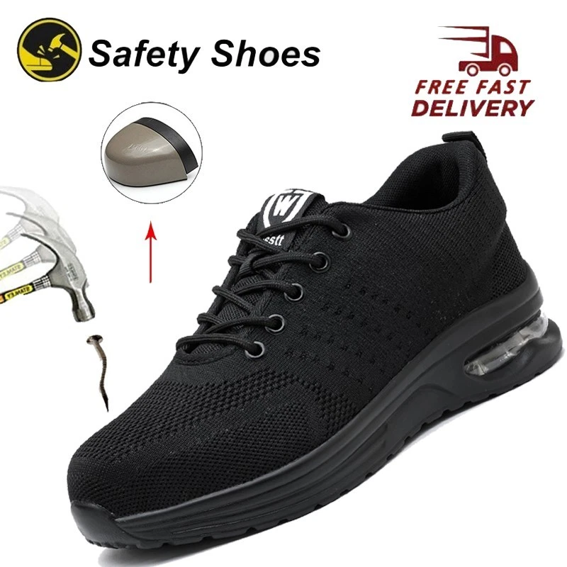 Mens Work Shoes Safety Steel Toe Work Boots Indestructible Breathable Sneakers
Opens in a new window