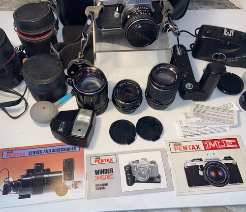 Vintage ASAHI Pentax ME 3 extra lens ,accessories and Bag WORKS (READ) - Picture 7 of 7
