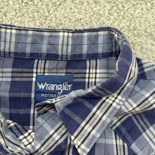 Wrangler Weastern Wear Pearl Snap Button Up Shirt Mens Size 2XT Big Tall - Picture 4 of 10