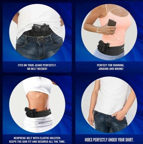 Belly Band Holster Fit Sig Sauer P365 P365 SAS P365 Concealed Carry Large Medium - Picture 5 of 8