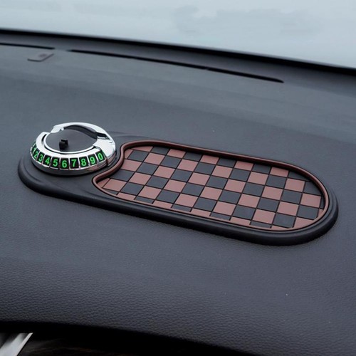 Multifunction Car Dashboard Anti-Slip Mat Auto Phone Holder & Parking Number - Picture 17 of 28