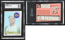1969 Topps Reggie Jackson #260 SGC 1 Rookie RC HOF
