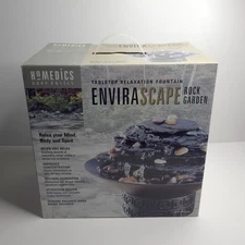 HOMEDICS ENVIRASCAPE ROCK GARDEN TABLETOP RELAXATION WATER FOUNTAIN WF-ROCK NEW
