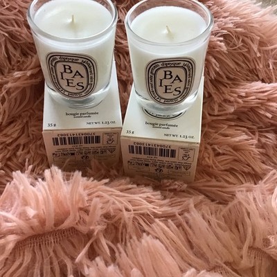 New Diptyque 2 x Baies Mini Candles 35g Each In Box Authentic